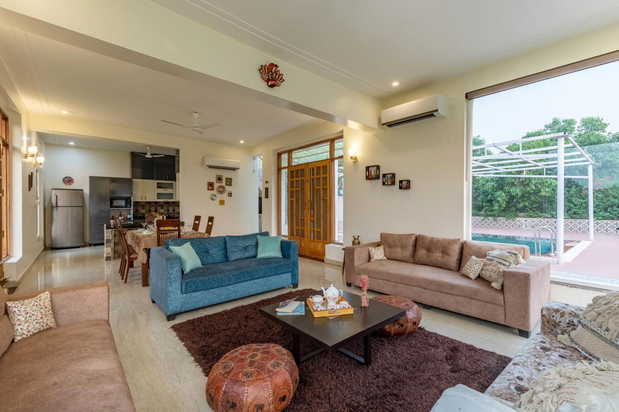 Alaya Stays Raga 2Bhk Farmstay With An Entertainment Lounge Sohna Екстериор снимка