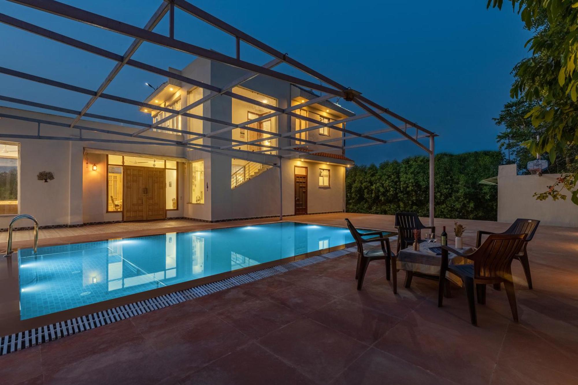 Alaya Stays Raga 2Bhk Farmstay With An Entertainment Lounge Sohna Екстериор снимка